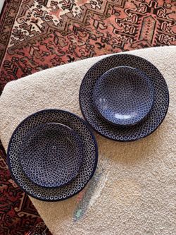 Mexican Painted Plates - set of 4