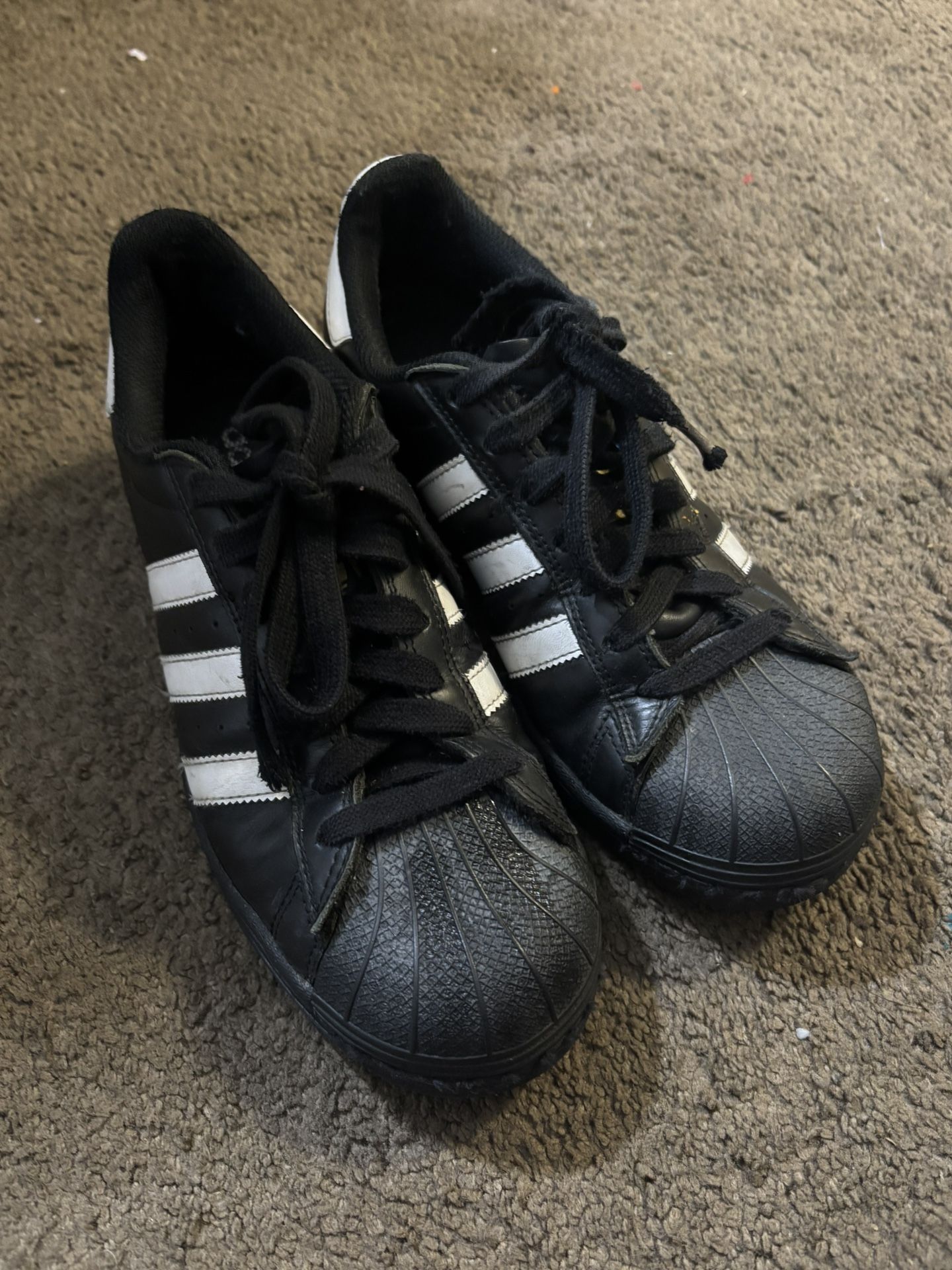 Black Adidas Super Stars
