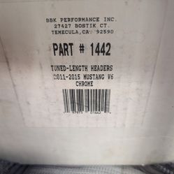BBK Performance Tuned-Length Shorty Headers - Chrome
Fits: 2011–2017 Ford Mustang 3.7L V6 S550/S197
Part #: 1442