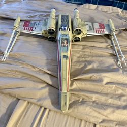 Star Wars x Wing Fighter Large Space Ship Hasbro Hero Series 2002