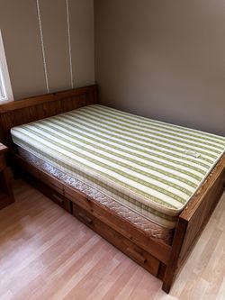 Solid Wood Bedroom Furniture - Bed Frame, Dresser, Nightstand