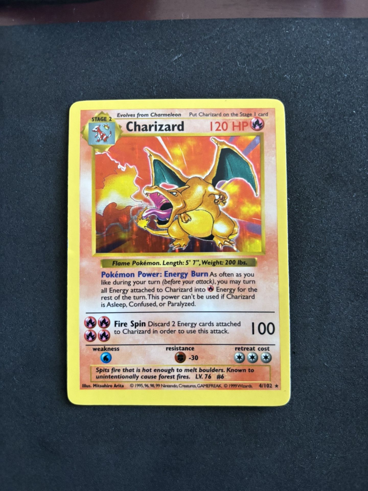 Pokemon Charizard Shadowless LP