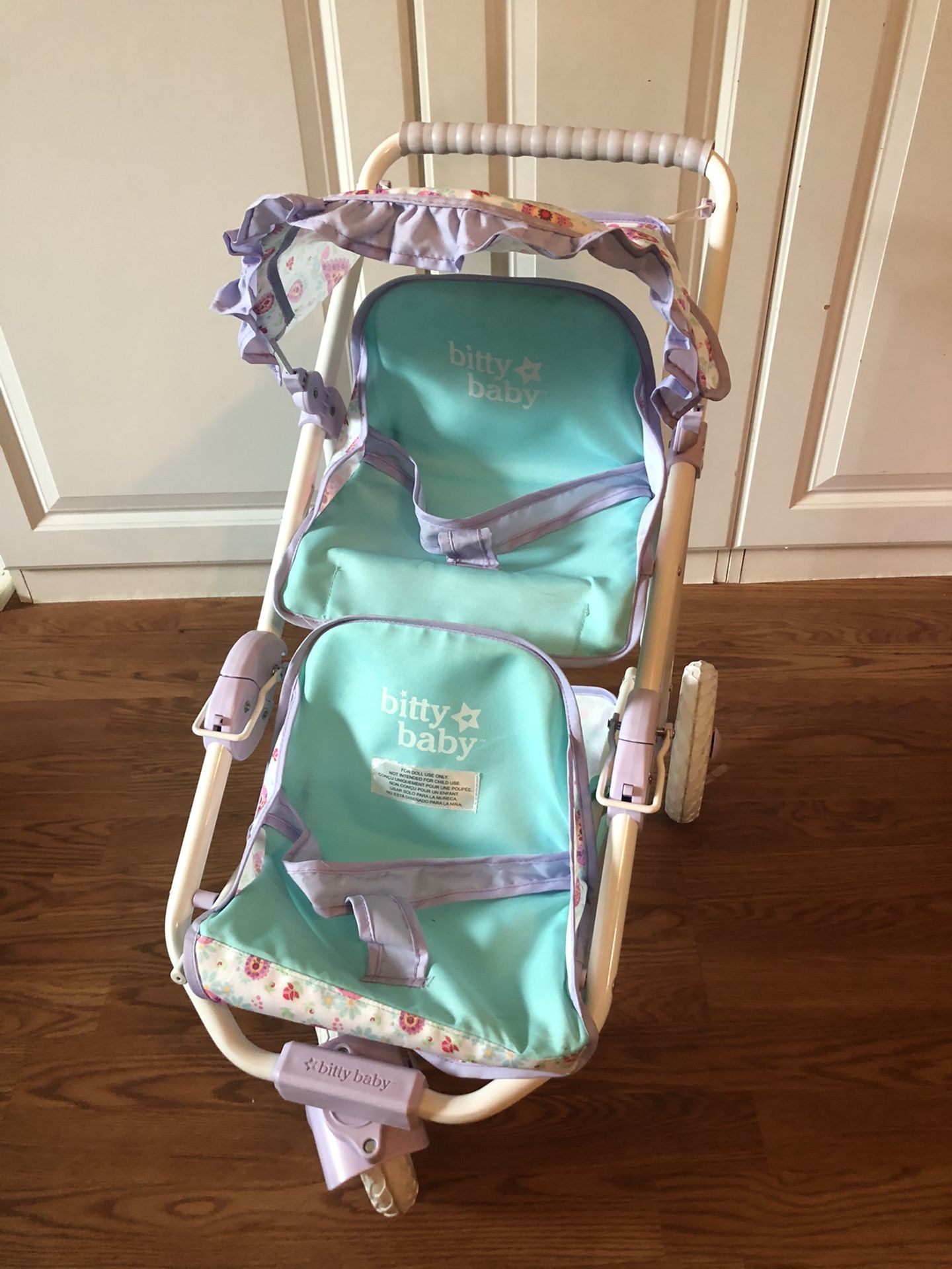 American girl bitty baby double stroller excellent condition