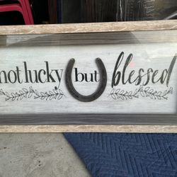 Blessed Horseshoe Shadow Box