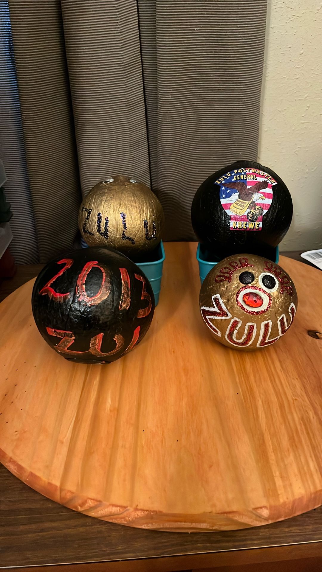 Collectible Zulu Coconut Lot Of 4