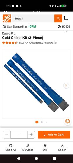 DASCO PRO 3 Piece Cold Chisel Kit