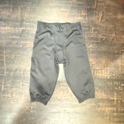 Black Football Pants with Elastic Cuffs Adult Medium