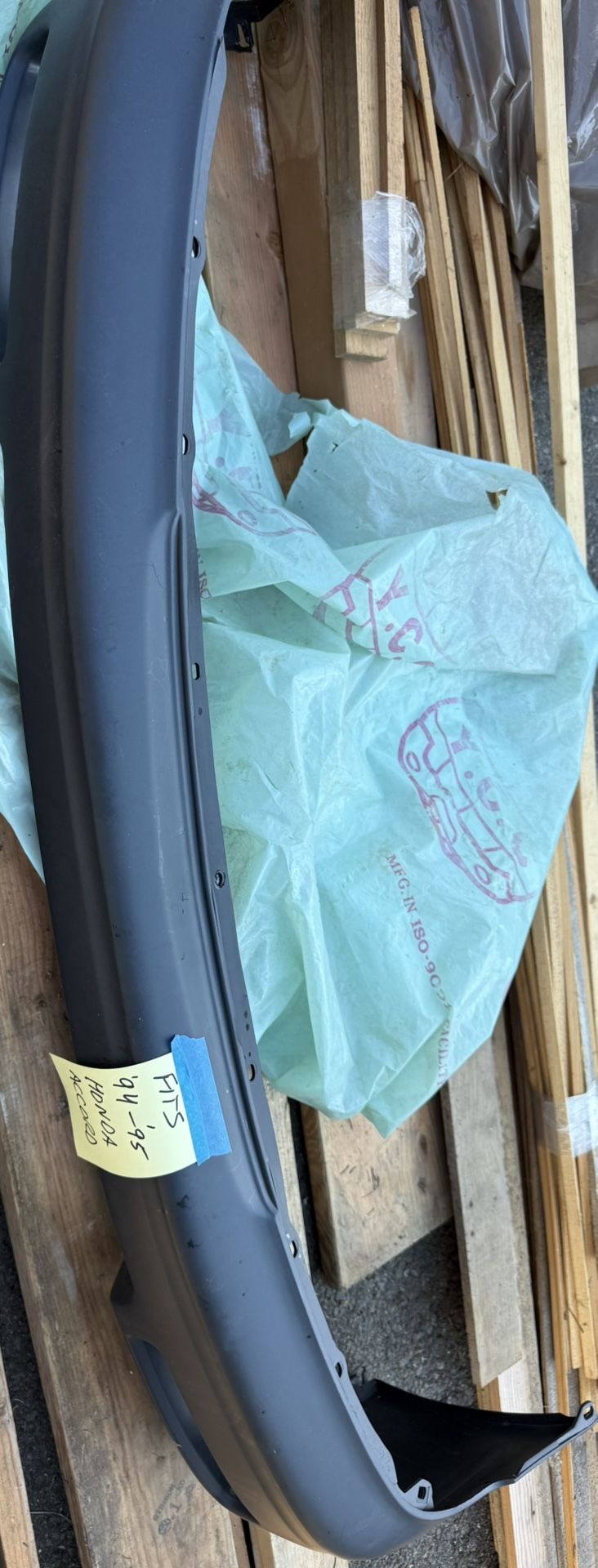 New Bumper With Wrapper. 94-96 Honda Accord