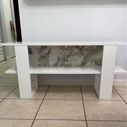 White TV stand