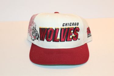 Vintage 90s Chicago Wolves IHL SnapBack Hat