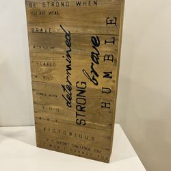 Wall Decor 22” X 12” 