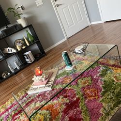 Glass Waterfall Coffee Table