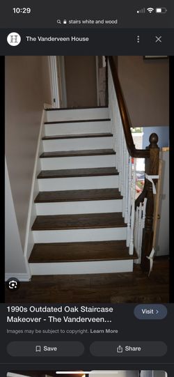 Stair risers and Wood Floor