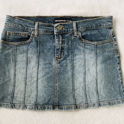 Vintage Bebe Jean Mini Skirt