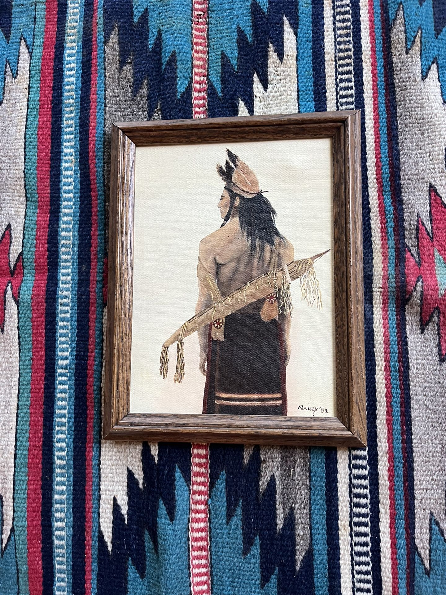 American Indian Oil Painting