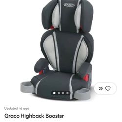 Graco High back Booster Seat