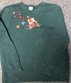 Size XL Christmas sweatshirt with sequins