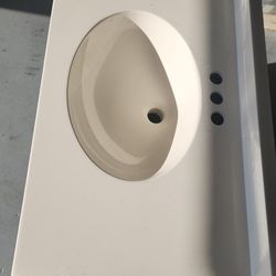 Off White Bathroom Vanity Sink Top