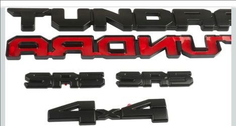 Blackout Emblem Overlays 5Pcs for Tundra 2016-2022