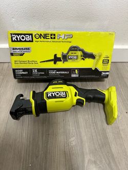 RYOBI ONE+ HP 18V Brushless Cordless Compact One-Handed Reciprocating Saw (Tool Only)