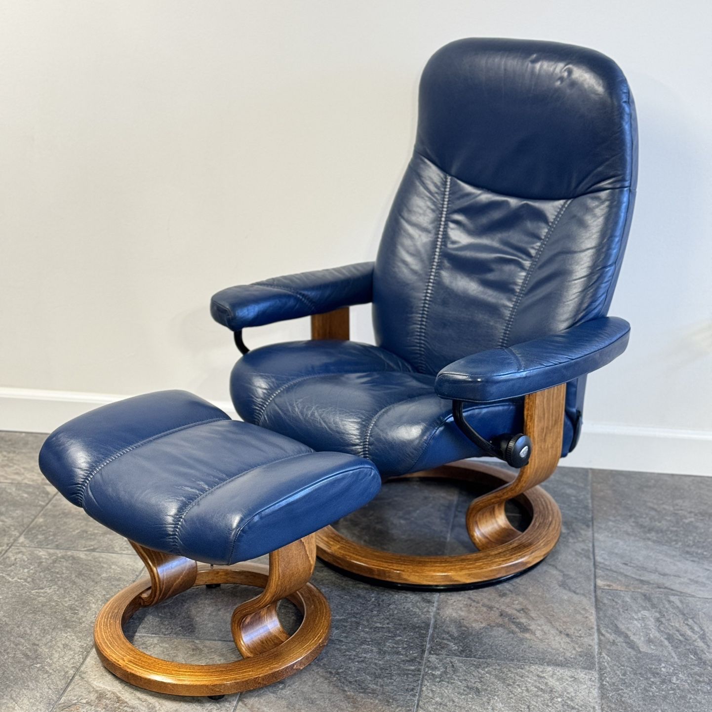 Ekornes Stressless ‘Consul’ Chair and Ottoman