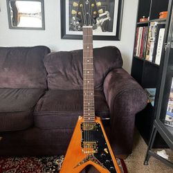 Epiphone 1958 Korina Flying V Electric Guitar