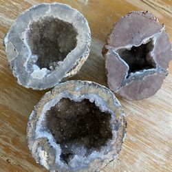 3 Geode Crystal Rocks