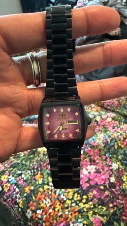 Black and Pink Orient Watch