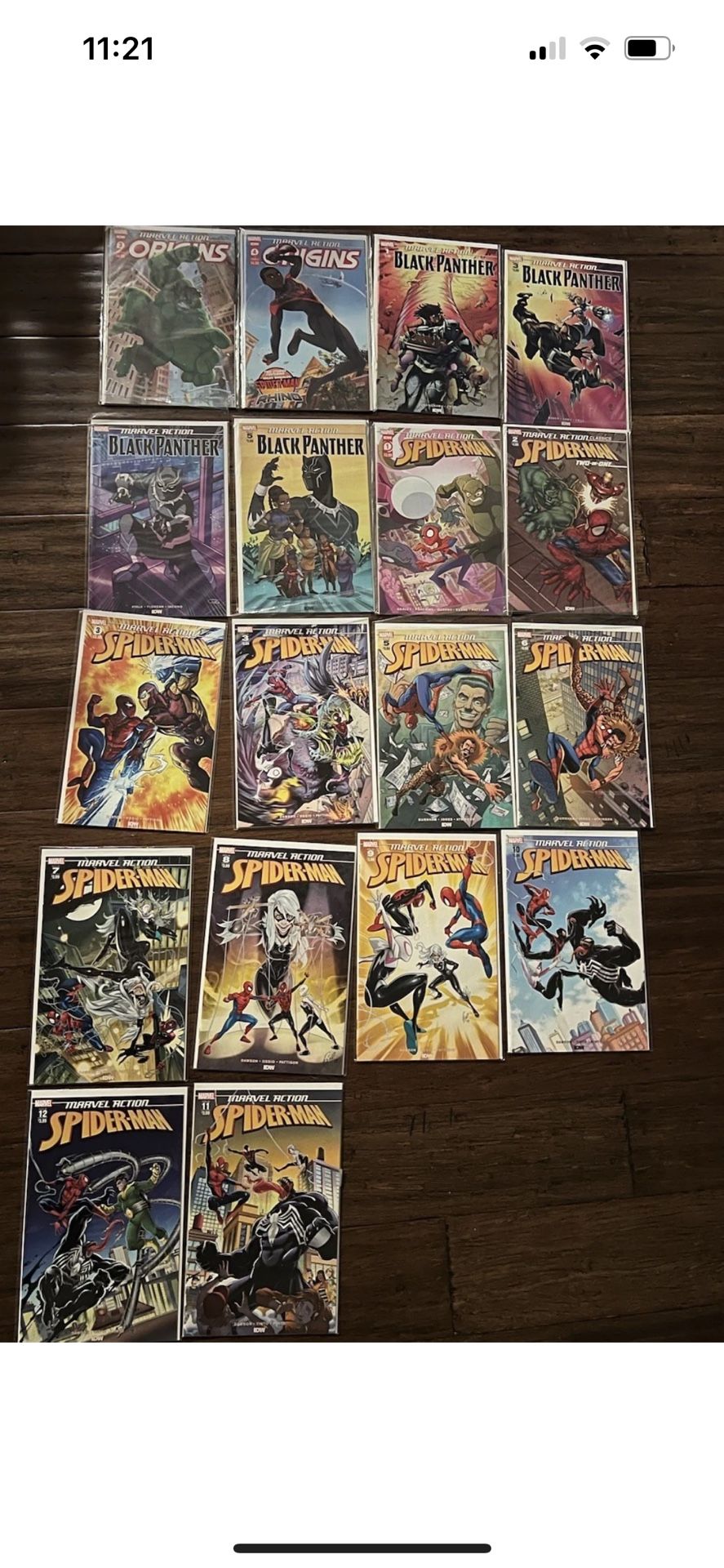 Marvel Action IDW Lot Of Comics Spider Man