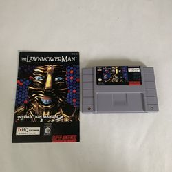 The Lawnmower Man Super Nintendo (SNES) | Tested | Cart & Manual | Authentic