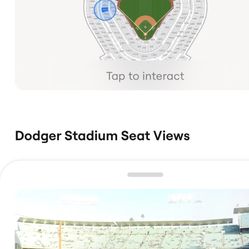 Two dodger tickets 