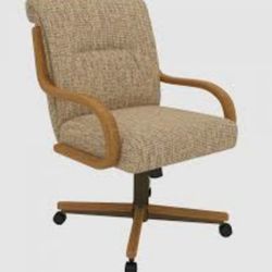 Real Wood Armchair Desk Chair Wide Seat Bottom For Big And Tall