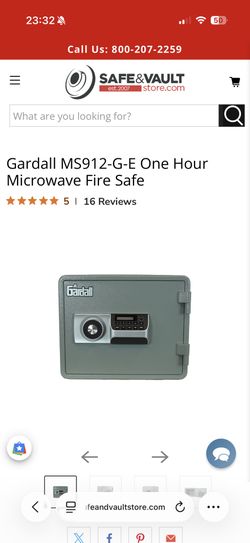 Gardall MS912-G-E One Hour Microwave Fire Safe