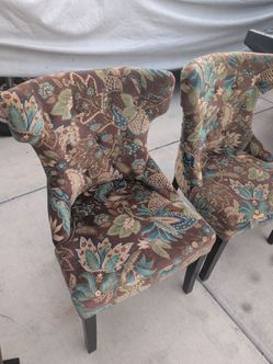 Antique Wingback Accent Chairs