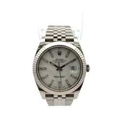 Rolex Datejust #126333 - 41mm Jubilee Bracelet Fluted Bezel White Dial