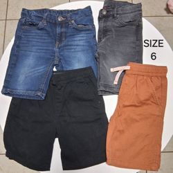 SIZE 6 BOY CLOTHES SHORTS (ROPA PARA NIÑO TALLA 6 AÑOS)