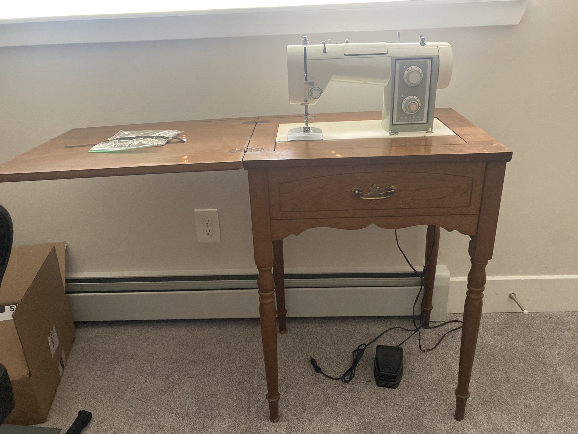 Vintage Sears Kenmore Sewing Machine Table