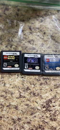 3 Nintendo DS Star Wars Game Cartridges