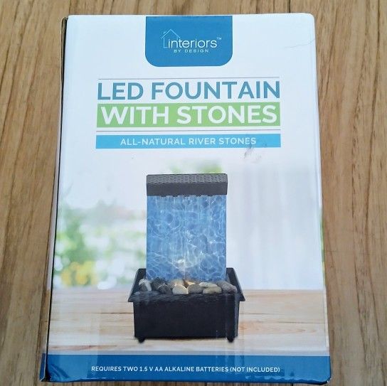 LED Fountain With Stones