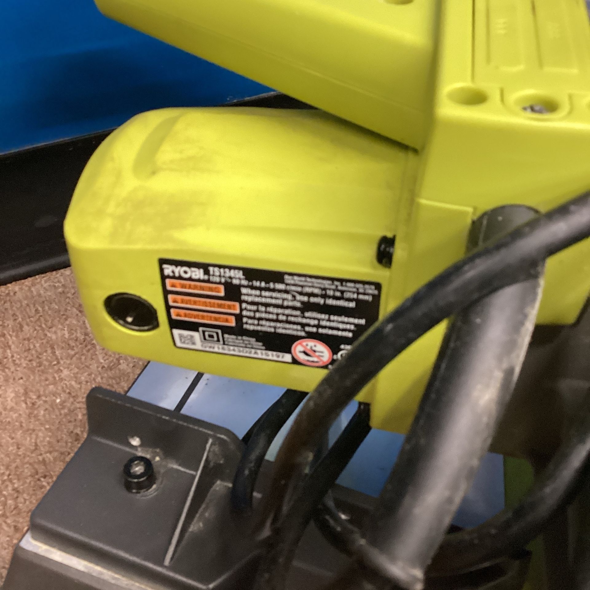 Ryobi Chop Saw.