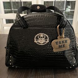 Kathy Van Zeeland Black Carry On Travel Bag