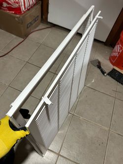24x24 white return air grill