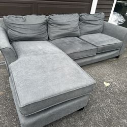 Gray Sectional Sofa Couch - FREE DELIVERY 🚚