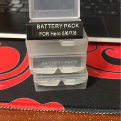 3-Pack Batteries For GoPro Hero 5/6/7/8