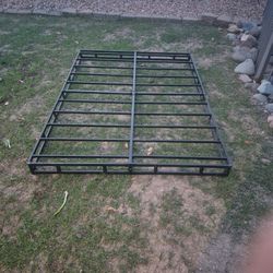 Low Profile Metal Bed Frame For A Full Bed.