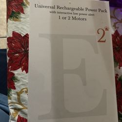 Universal Rechargeable Power Pack With Interactive Low Power Alert 