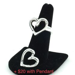 925 Sterling Silver Heart Ring