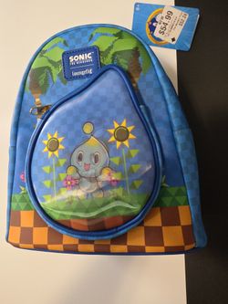 Loungefly Sonic the Hedgehog Chaos Garden Lenticular Mini Backpack GameStop Exclusive