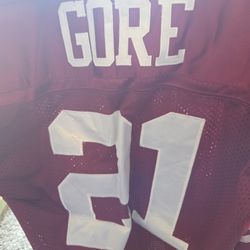 Frank Gore Reebok Jersey Size 50