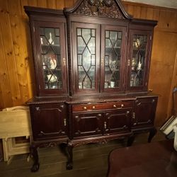 Antique China Cabinet With Key